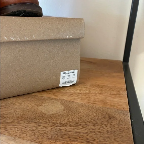 Madewell Women’s Kellie Lace Up Boot Dried Maple Leather Boots - Picture 3 of 10